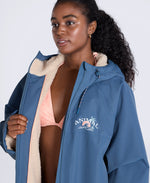 Hazey Womens Waterproof Beach Parka - Blue