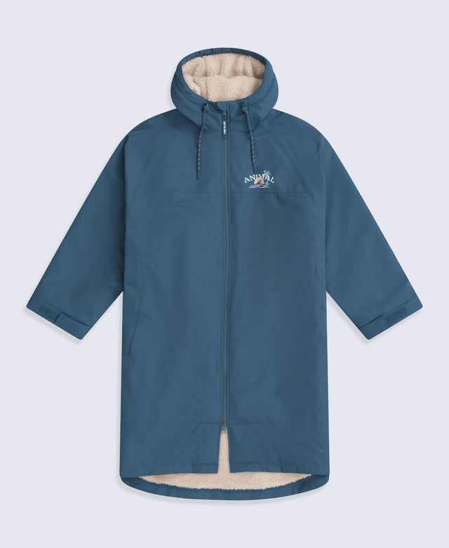 Hazey Womens Waterproof Beach Parka - Blue