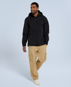 Pace Mens Waterproof Packable Jacket - Black