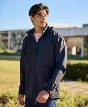 Pace Mens Waterproof Packable Jacket - Black