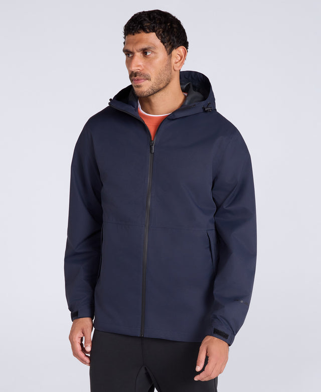 Pace Mens Waterproof Packable Jacket - Dark Blue