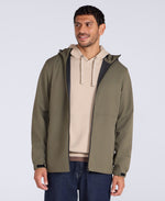 Pace Mens Waterproof Packable Jacket - Dark Khaki