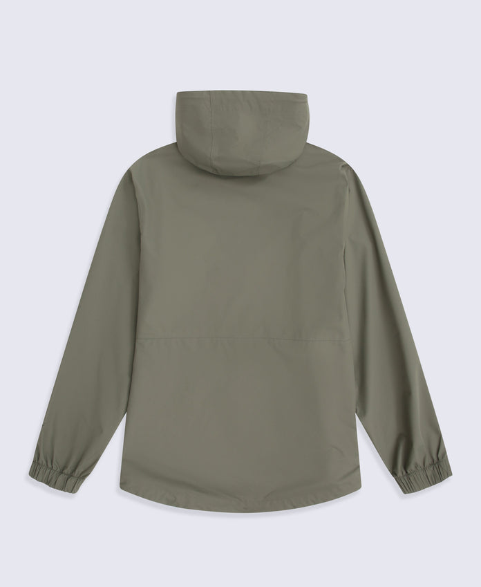 Pace Mens Waterproof Packable Jacket - Dark Khaki