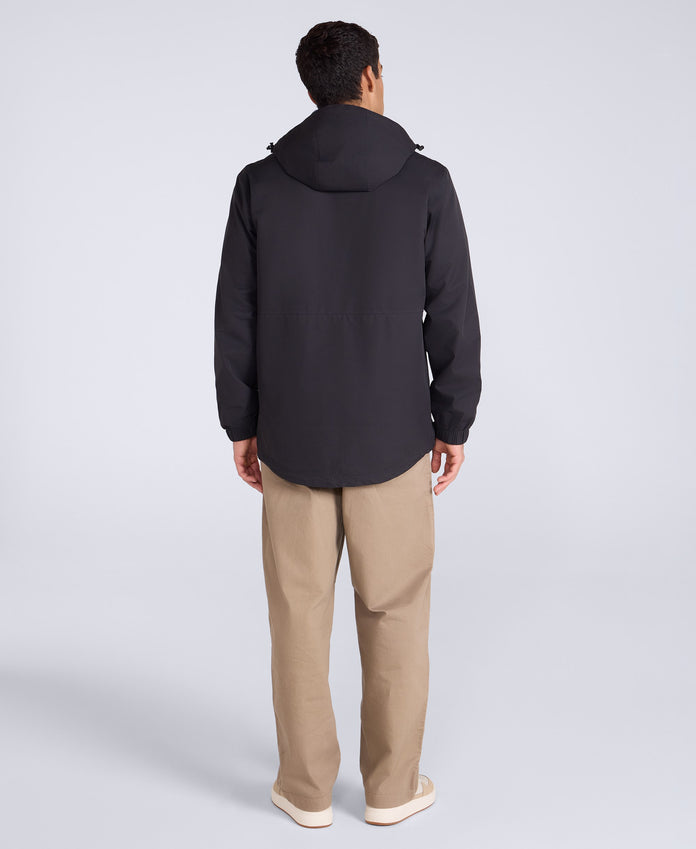 Pace Mens Waterproof Packable Jacket - Jet Black