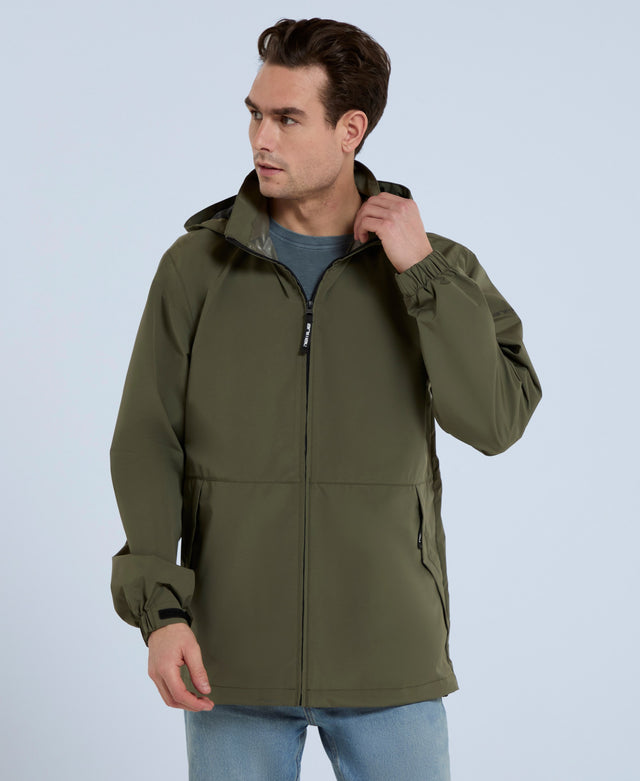 Pace Packable Waterproof Jacket - Khaki