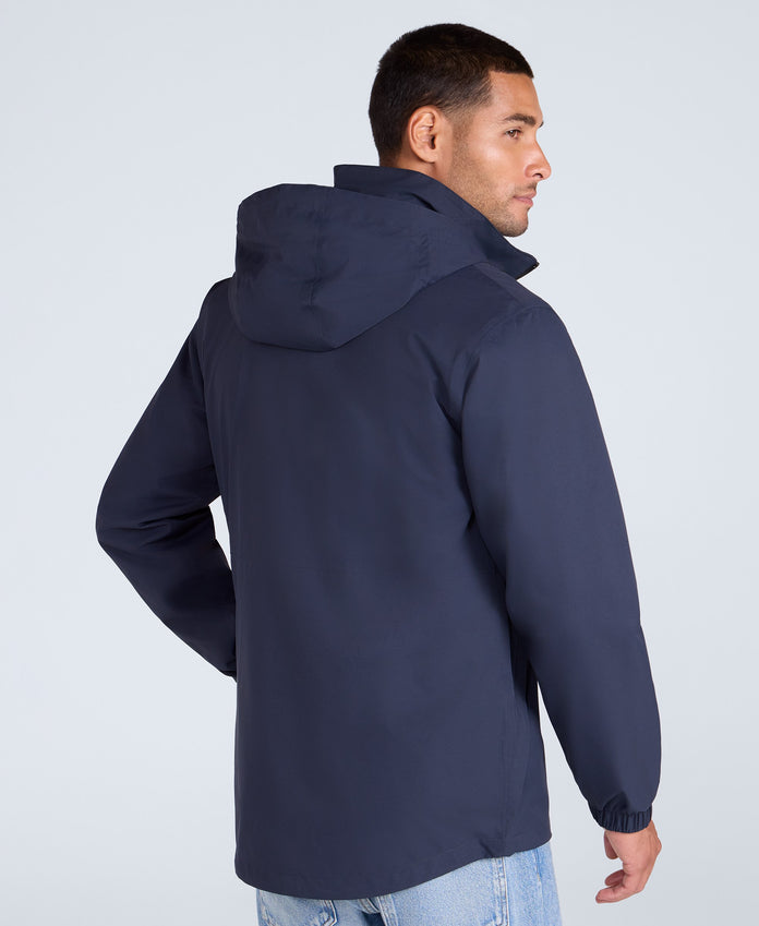 Pace Mens Waterproof Packable Jacket - Navy