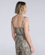 Flora Womens EcoVero Capri Jumpsuit - Light Khaki
