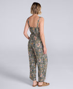 Flora Womens EcoVero Capri Jumpsuit - Light Khaki