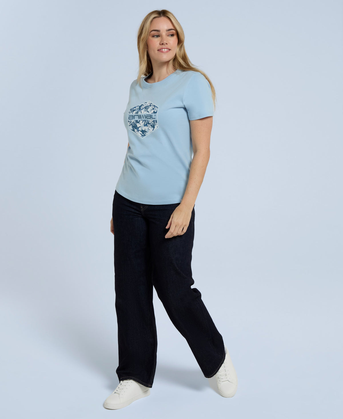 Carina Womens T-Shirt - Pale Blue
