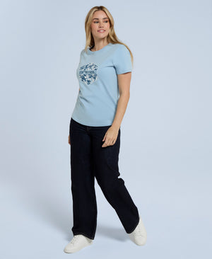 Carina Womens T-Shirt - Pale Blue