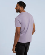 Jacob Mens Linear Organic T-Shirt - Lilac