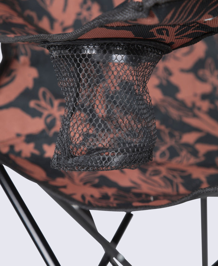 Folding Patterned Chair - Brown