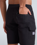 Brett Mens Cargo Boardshorts - Black