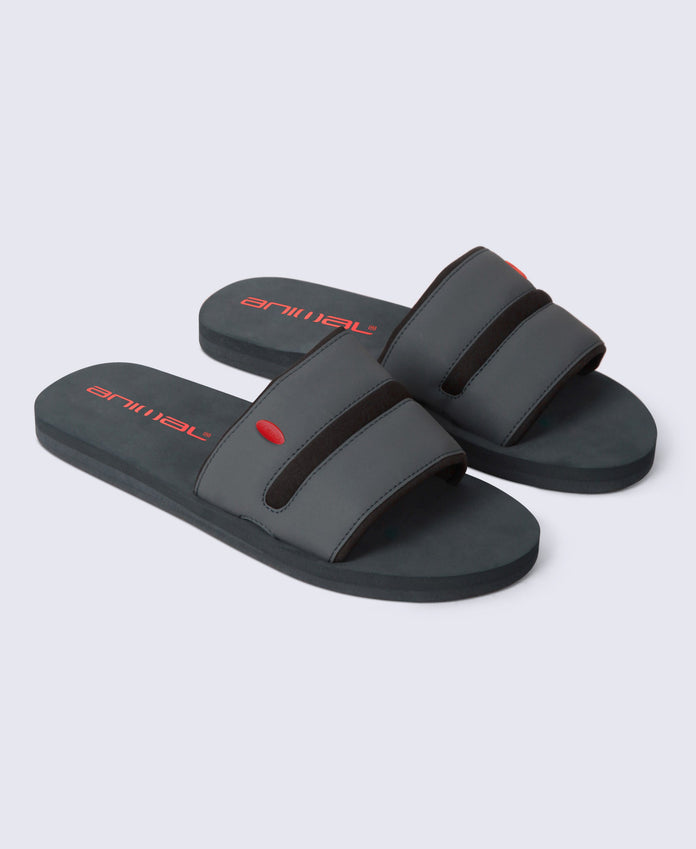 Wave Mens Slider - Charcoal