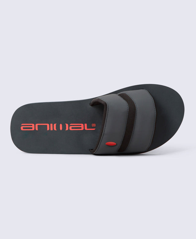 Wave Mens Slider - Charcoal