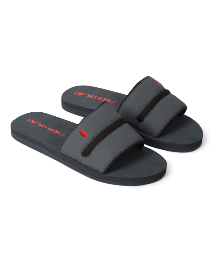 Wave Mens Slider - Charcoal