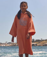 Gill Kids Towelling Poncho - Coral
