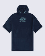 Gill Kids Towelling Poncho - Navy