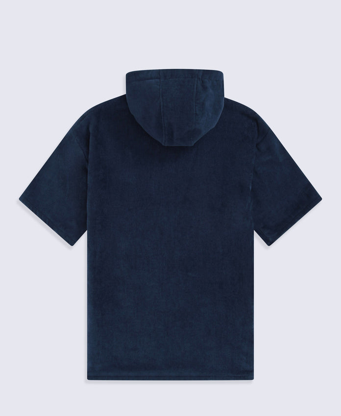 Gill Kids Towelling Poncho - Navy