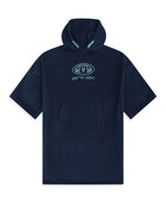 Gill Kids Towelling Poncho - Navy