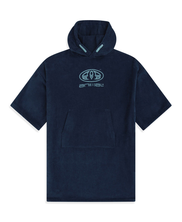 Gill Kids Towelling Poncho - Navy