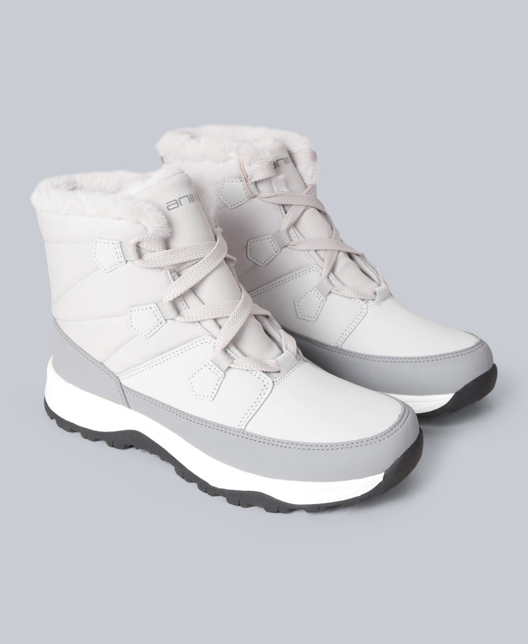 Filey Womens Snow Boots Light Grey – Animal