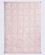 Printed Packaway Quilted Blanket - Beige