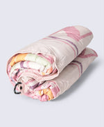 Printed Packaway Quilted Blanket - Beige