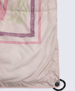 Printed Packaway Quilted Blanket - Beige
