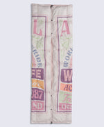 Printed Packaway Quilted Blanket - Beige