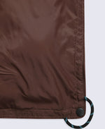Printed Packaway Quilted Blanket - Dark Brown