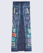 Printed Packaway Quilted Blanket - Dark Purple