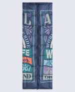 Printed Packaway Quilted Blanket - Dark Purple