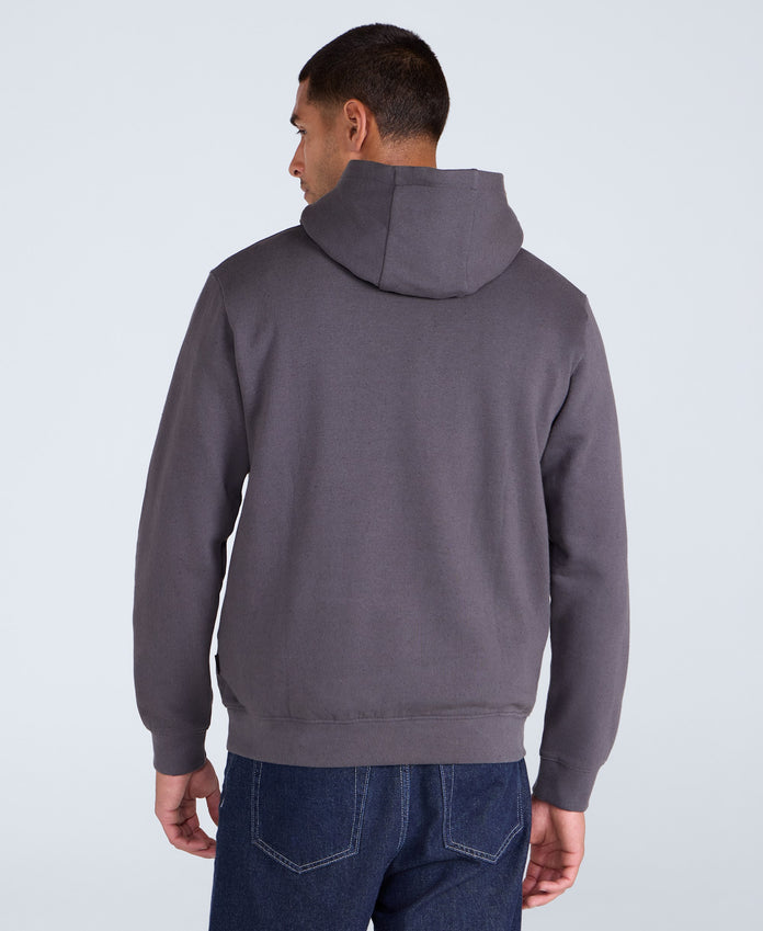 Nick Mens Heavyweight Hoodie - Dark Grey