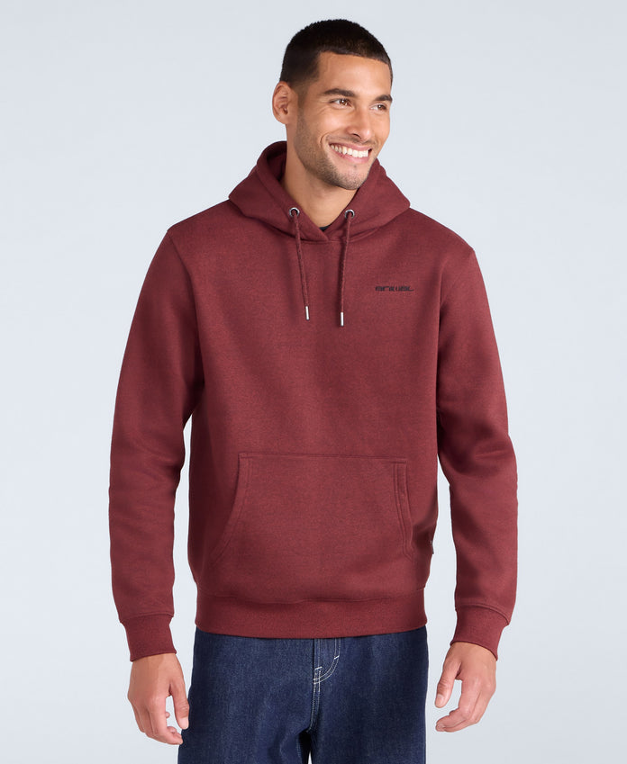 Nick Mens Heavyweight Hoodie - Red