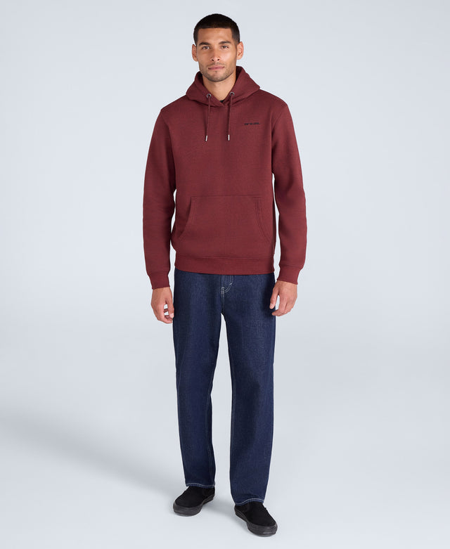 Nick Mens Heavyweight Hoodie - Red