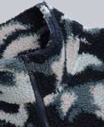 Hennie Mens Printed Borg Jacket - Blue