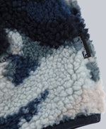 Hennie Mens Printed Borg Jacket - Blue