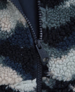 Hennie Mens Printed Borg Jacket - Blue