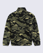 Hennie Mens Printed Borg Jacket - Dark Green