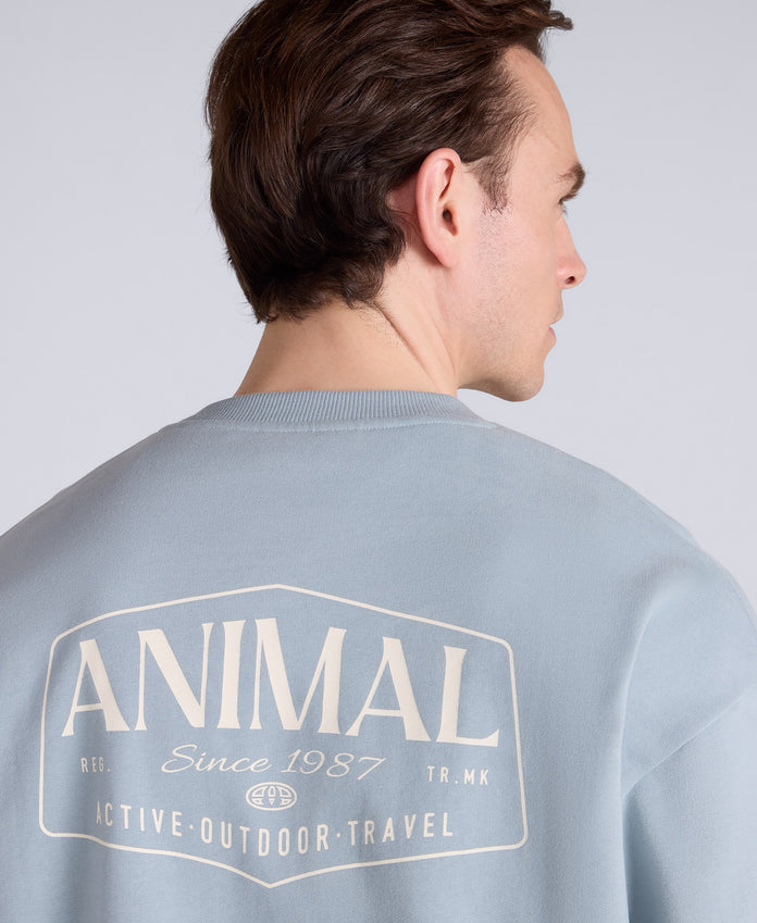 Jonah Mens Sweatshirt - Bright Blue