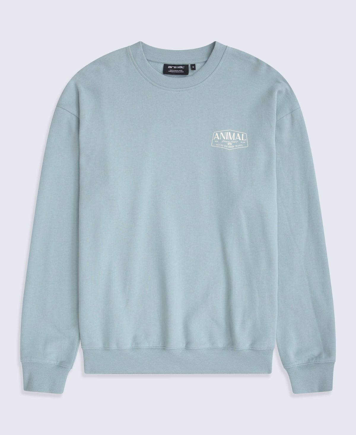 Jonah Mens Drop Shoulder Sweatshirt - Bright Blue
