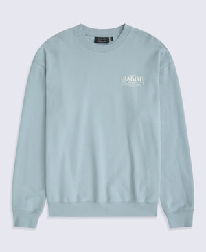 Jonah Mens Drop Shoulder Sweatshirt - Bright Blue