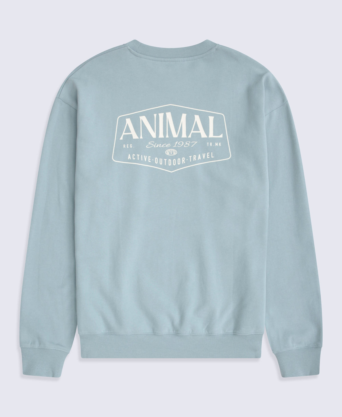 Jonah Mens Drop Shoulder Sweatshirt - Bright Blue