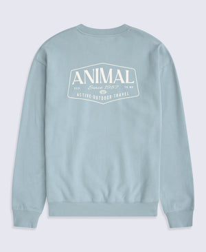 Jonah Mens Drop Shoulder Sweatshirt - Bright Blue