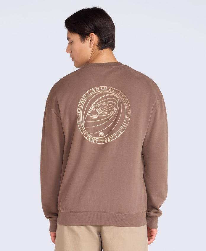 Jonah Mens Sweatshirt - Brown