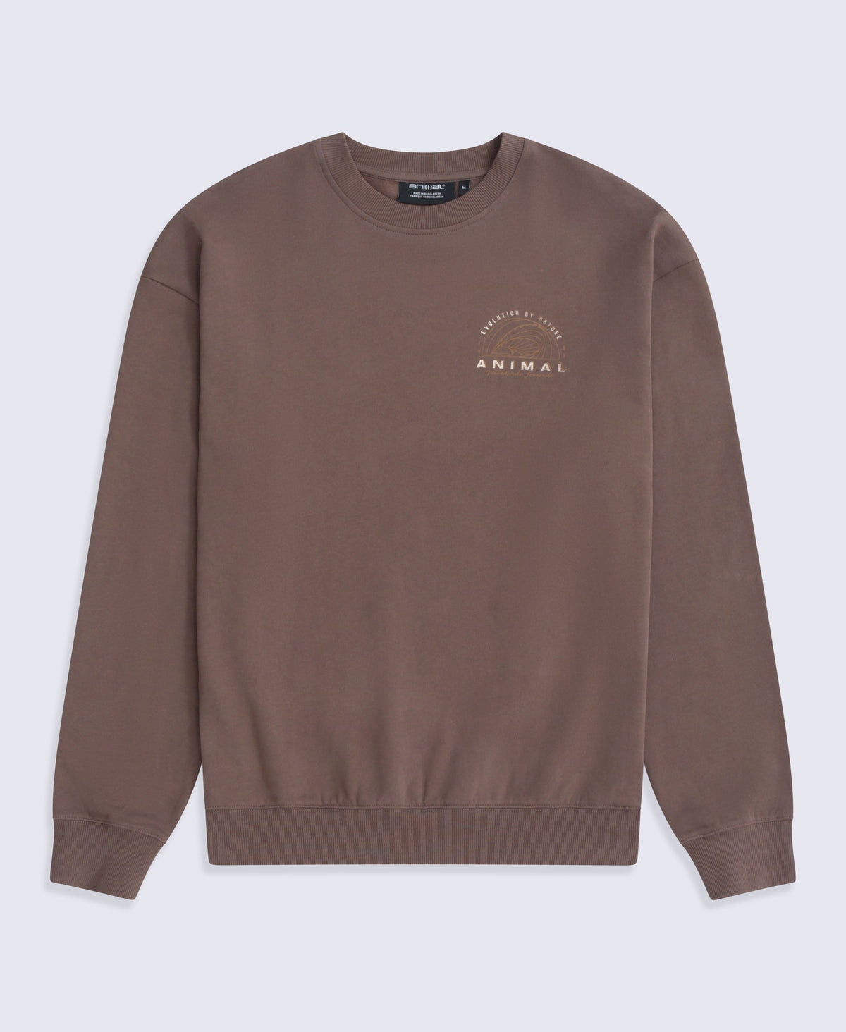 Jonah Mens Drop Shoulder Sweatshirt - Brown