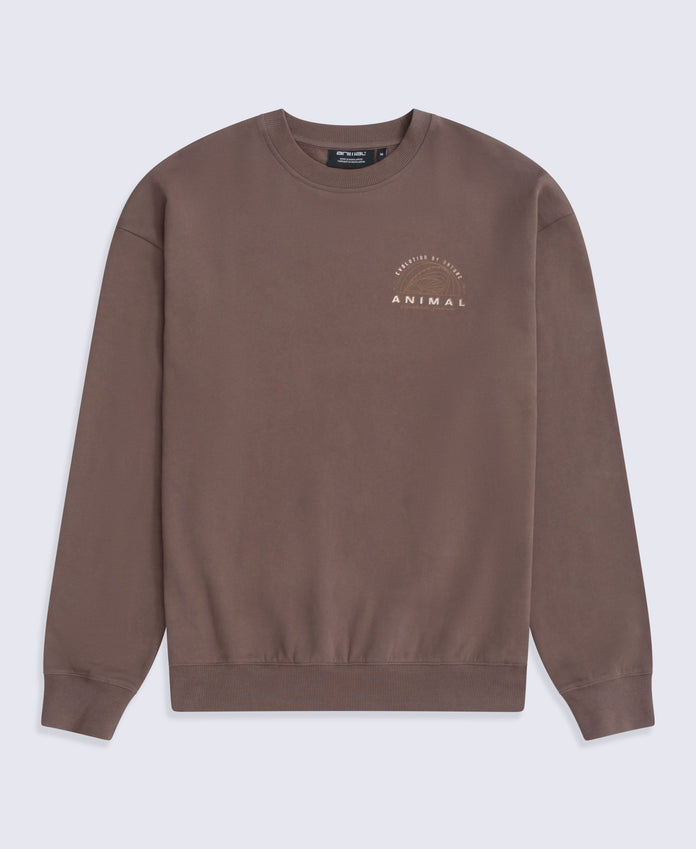 Jonah Mens Sweatshirt - Brown