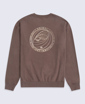 Jonah Mens Drop Shoulder Sweatshirt - Brown