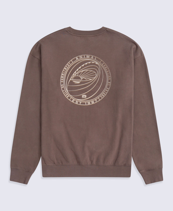 Jonah Mens Sweatshirt - Brown